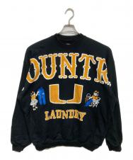 KAPITAL (キャピタル) 30/- Fleece BIG Sweatshirt ブラック サイズ:Free