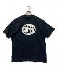 stussy (ステューシー) Eric Haze (エリック・ヘイズ) オーバルロゴプリントTシャツ ブラック サイズ:XL