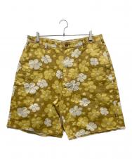 stussy (ステューシー) フラワーパターンハーフパンツ イエロー サイズ:36