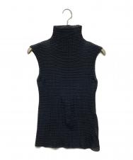 ISSEY MIYAKE (イッセイミヤケ) プリーツS/Sカットソー ブラック サイズ:M