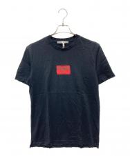 GIVENCHY (ジバンシィ) ダメージ加工ロゴワッペンTシャツ ブラック サイズ:Ｌ