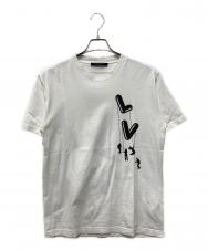 LOUIS VUITTON (ルイ ヴィトン) フローティング LV プリンテッド Tシャツ ホワイト サイズ:Ｌ