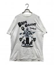 A BATHING APE (アベイシングエイプ) CHOCOMOO (チョコムー) プリントTシャツ ホワイト サイズ:XL