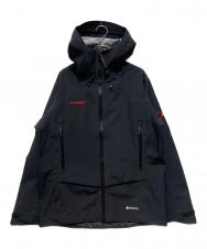 MAMMUT (マムート) アルパイン ガイド ハードシェル フーデッド ジャケット ブラック サイズ:Ｌ
