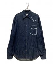 Maison Margiela (メゾンマルジェラ) デニムシャツ ブルー サイズ:40