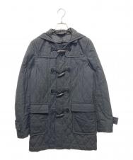 COMME des GARCONS HOMME PLUS (コムデギャルソンオムプリュス) キルティングダッフルコート ブラック サイズ:Ｓ