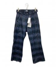 SEEALL (シーオール) オンブレチェックパンツ ネイビー サイズ:2 未使用品