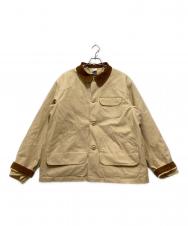 NIKE (ナイキ) フランネル裏地付き バーン コート ベージュ サイズ:XL