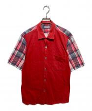 COMME des GARCONS HOMME (コムデギャルソン オム) 田中オム 03ss オープンカラーシャツ レッド サイズ:不明