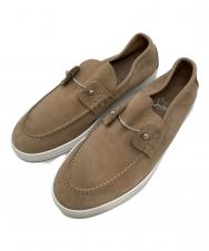 Christian Louboutin (クリスチャン・ルブタン) Chambeli leather boat shoes ベージュ サイズ:44