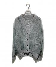 MAISON SPECIAL (メゾンスペシャル) Tulle Layered Low Gauge Reversible Knit Cardigan グレー サイズ:FREE