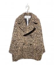 ticca (ティッカ) ティッカ レオパードシャギーピーコート グレー サイズ:FREE