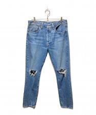 LEVI'S (リーバイス) ダメージデニムパンツ インディゴ サイズ:W32
