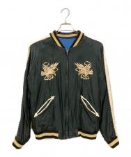東洋エンタープライズ (トウヨウエンタープライズ) SOUVENIR JACKET WHITE EAGLE×GOLD DRAGON ブラック サイズ:SIZE L