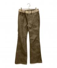 IUNLEASH (アンリーシュ) LACE LEATHER PANTS ブラウン サイズ:SIZE S