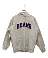 BEAMS (ビームス) 24AWロゴベーシックフーディー グレー サイズ:XL