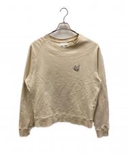 MAISON KITSUNE (メゾンキツネ) ボールド フォックスヘッド パッチ スウェット アイボリー サイズ:S