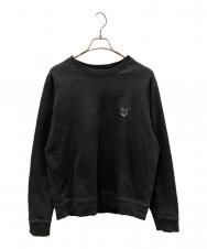 MAISON KITSUNE (メゾンキツネ) ボールド フォックスヘッド パッチ スウェット ブラック サイズ:M