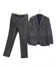 Paul Smith COLLECTION (ポールスミス コレクション) ストライプセットアップスーツ グレー サイズ:L