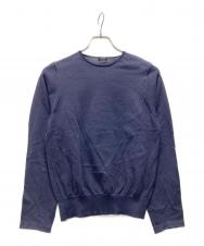 LOEFF (ロエフ) クルーネックニット ネイビー サイズ:記載なし