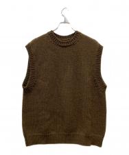 BATONER (バトナ―) ニットベスト ブラウン サイズ:2