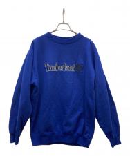 Timberland (ティンバーランド) 90s刺繍ロゴスウェット ブルー サイズ:M