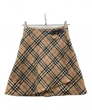 BURBERRY LONDON (バーバリーロンドン) ノヴァチェックスカート ベージュ サイズ:150A