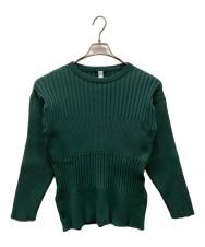 CFCL (シーエフシーエル) ロングスリーブプリーツカットソー グリーン サイズ:3