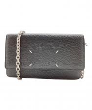 Maison Margiela (メゾンマルジェラ) 4ステッチチェーンウォレット ブラック