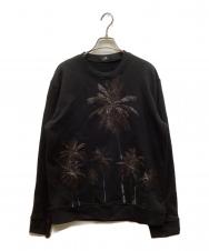 N°21 (ヌメロヴェントゥーノ) エンブロイダリークルーネックスウェット ブラック サイズ:M