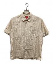 SUPREME (シュプリーム) Gingham S/S Shirt ベージュ サイズ:M