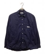 CAHLUMN (カウラム) Magazine Pocket Broad Shirt ネイビー サイズ:M
