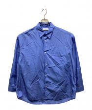 Graphpaper (グラフペーパー) Broad L/S Oversized Regular Collar Shirt / オーバーサイズレギュラーシャツ ブルー サイズ:1