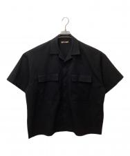 is-ness (イズネス) SLIT SHORT SLEEVE SHIRT（ショートスリーブシャツ） ブラック サイズ:48