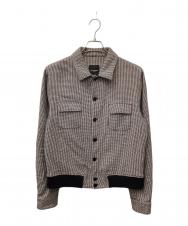 CoSTUME NATIONAL HOMME (コスチューム ナショナル オム) 千鳥柄ジャケット ホワイト×ブラック サイズ:50