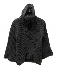 DOLCE & GABBANA (ドルチェ&ガッバーナ) ジップアップニット グレー サイズ:M