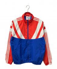 adidas (アディダス) トラック トップ カレッジロイヤル ブルー×レッド サイズ:0