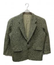 COMME des GARCONS HOMME PLUS (コムデギャルソンオムプリュス) 80's ミックスツイード2Bジャケット ベージュ×グリーン サイズ:M