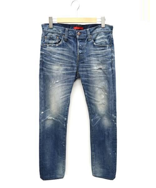 中古 古着通販 Red Card レッドカード ダメージ加工デニムパンツ ブルー サイズ W30 ブランド 古着通販 トレファク公式 Trefac Fashion
