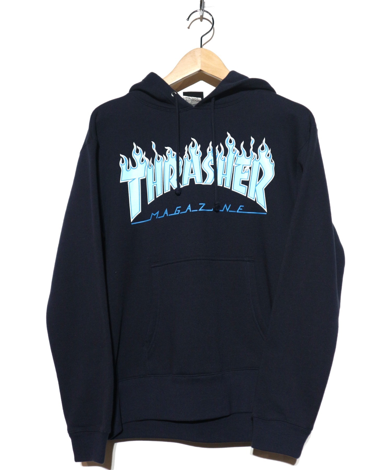 中古 古着通販 Thrasher スラッシャー フレイムロゴパーカー ネイビー サイズ M ブランド 古着通販 トレファク公式 Trefac Fashion