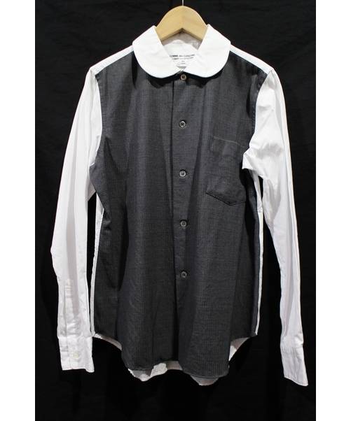 中古 古着通販 Comme Des Garcons Comme Des Garcons コムデギャルソンコムデギャルソン 切替シャツ ホワイト グレー サイズ Xs ブランド 古着通販 トレファク公式 Trefac Fashion