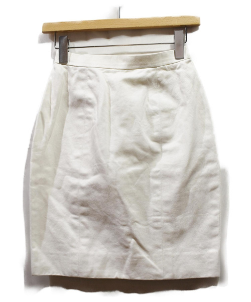 CHANEL（シャネル）CHANEL (シャネル) 金釦コットンタイトスカート サイズ:38の古着・服飾アイテム