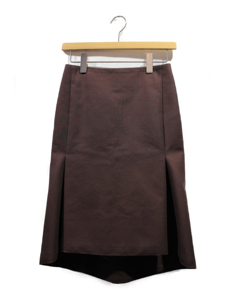 BALENCIAGA（バレンシアガ）BALENCIAGA (バレンシアガ) KICK SKIRT/ボックススカート ブラウン サイズ:34の古着・服飾アイテム