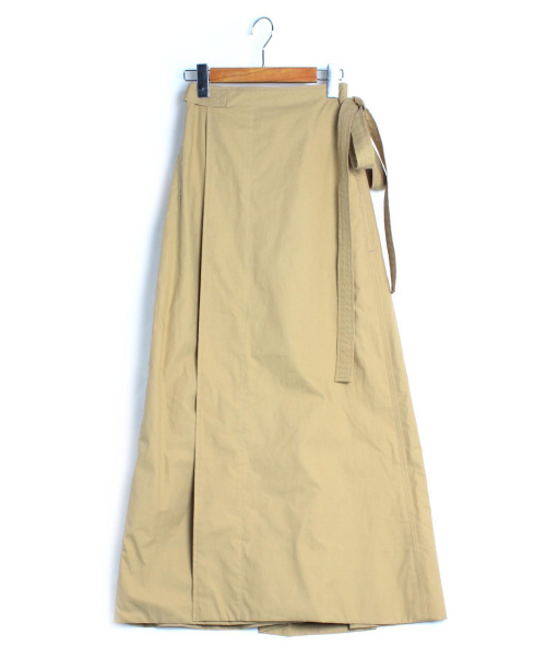 CELINE（セリーヌ）CELINE (セリーヌ) ラップスカート カーキ サイズ:36の古着・服飾アイテム
