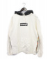 SUPREME × COMME des GARCONS SHIRT（シュプリーム × コム・デ・ギャルソン・シャツ）の古着「Box Logo Hooded Sweatshirt」｜ホワイト×ブラック