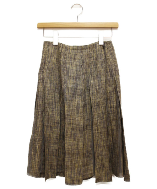 CHANEL（シャネル）CHANEL (シャネル) リネン混スカート サイズ:36の古着・服飾アイテム