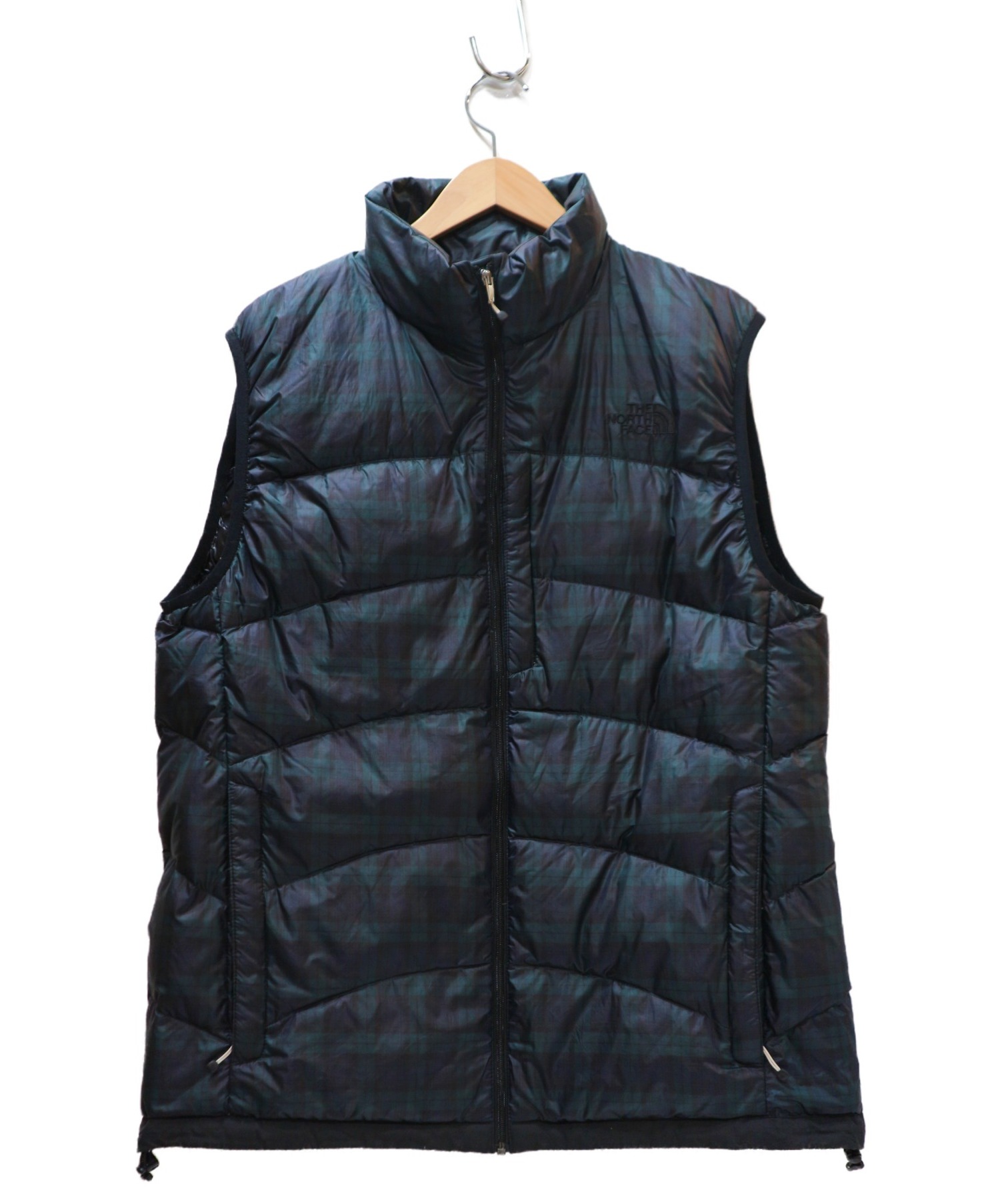 中古 古着通販 The North Face ザノースフェイス チェック柄ダウンベスト グリーン ネイビー サイズ Xl Nd Novelty Aconcagua Vest ブランド 古着通販 トレファク公式 Trefac Fashion