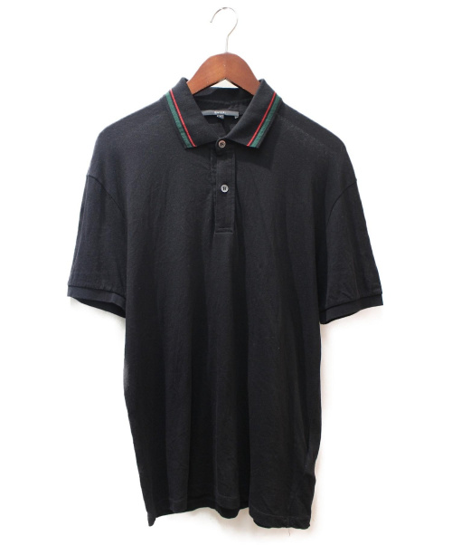 GUCCI（グッチ）GUCCI (グッチ) ポロシャツ ブラック サイズ:Sの古着・服飾アイテム