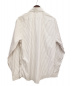 HERMES (エルメス) ストライプシャツ ホワイト×グレー サイズ:42 未使用品：25800円