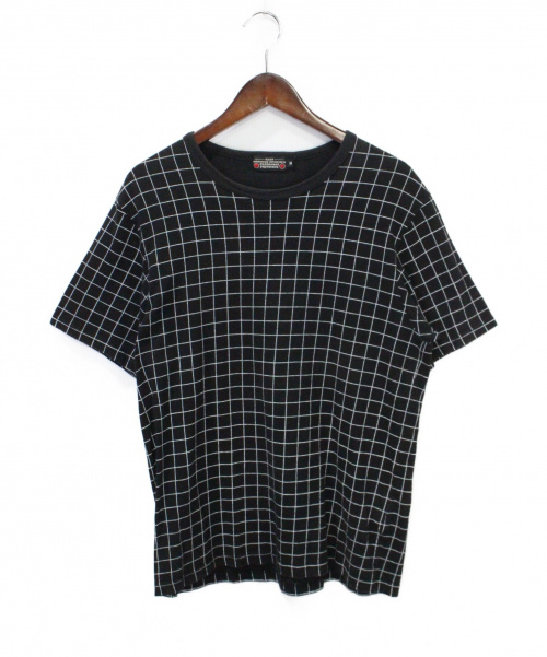 AFFA（エーエフエフエー）AFFA (エーエフエフエー) スパイダーチェックTシャツ ブラック サイズ:Mの古着・服飾アイテム